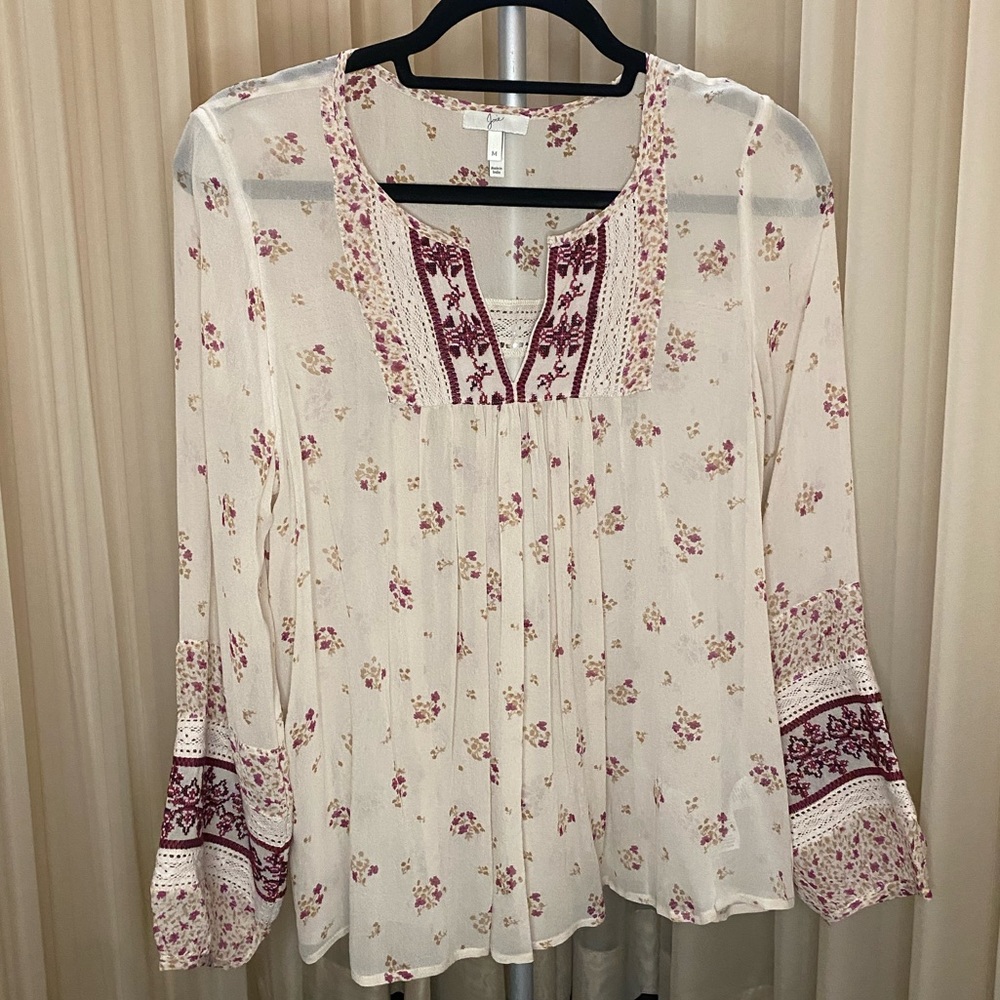 Joie Blouse Long Sleeve size medium